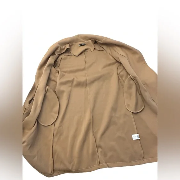 SHEIN Faux Wool Double Breasted Peacoat Trench Coat Womens Large 8/10 NWT - Picture 6 of 11